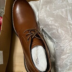 Rockport Men's Tan Leather Oxfords